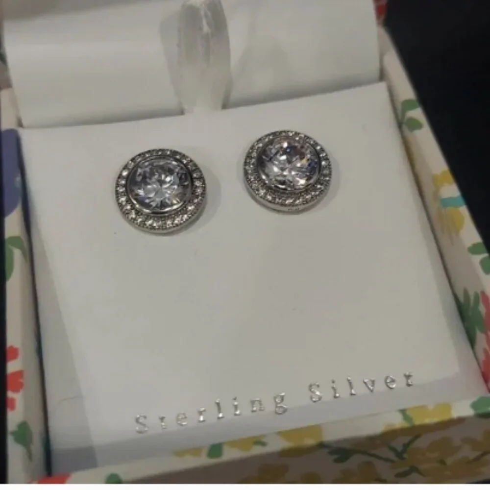 CONTESSA DI CAPRL STERLING SILVER EARRINGS - Picture 4 of 5